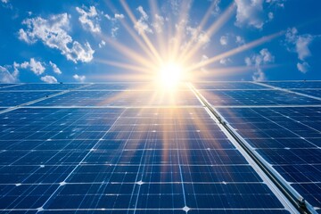 The factory roof is equipped with solar panels that harness sunlight to generate electricity, resulting in sustainable energy production