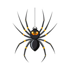 Hanging Spider Vector