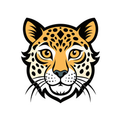 Wild Leopard Face Vector