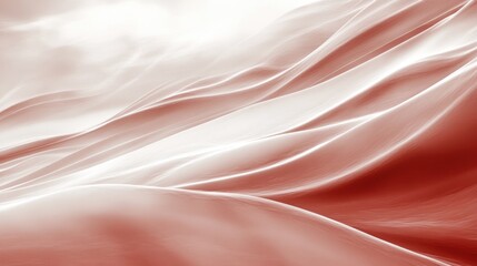 Fototapeta premium Stunning abstract representation of flowing, red-toned fabric.