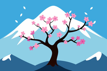 Obraz premium winter landscape with snow