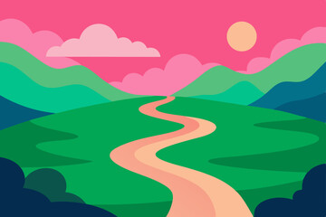 Obraz premium landscape with mountains