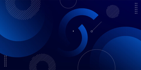 Abstract blue geometric background. Dynamic shapes composition. Eps10 vector