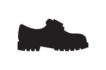 Shoe icon silhouette art vector on white background