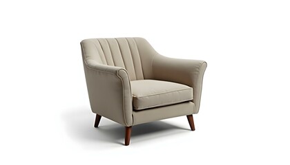 Armchair isolated on white background