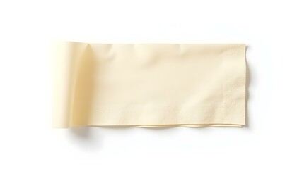 paper napkin isolated on white background