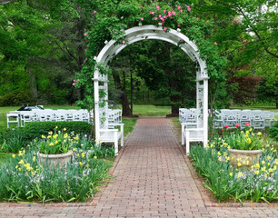 Outdoor arbor or wedding trellis
