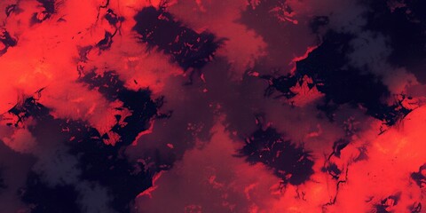 A fiery abstract background with red and dark colors creating a dynamic and intense pattern