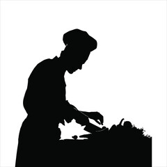 Chef Silhouette: Professional at Work