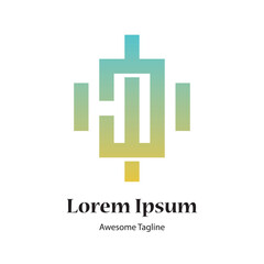 Fototapeta premium j letter gym fitness logo design icon