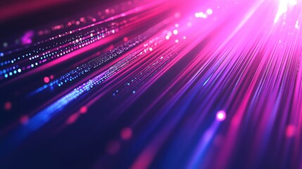 Obraz premium A 4K photo of abstract data center, Ai, machine learning, server, internet, speed. Background for tech titles , news headline.