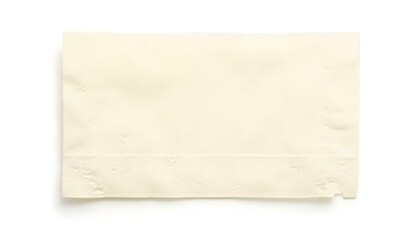 paper napkin isolated on white background