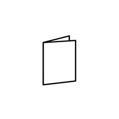 Blank business brochure mockup template on white background  