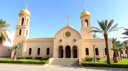 Coptic Orthodox Church in Sharm El Sheikh, Egypt.  All Saints Church