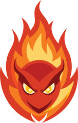 Evil flame icon 