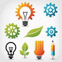 set of vector icons for business