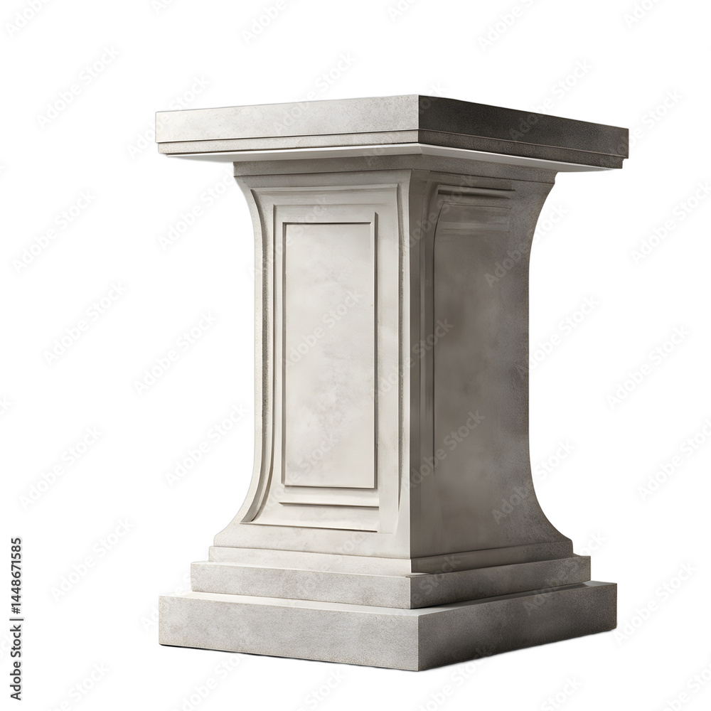 Poster marble column isolated