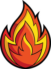 Comic fire symbol