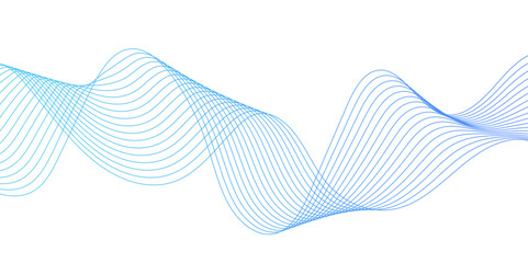 Undulate colorful Wave Swirl, frequency sound wave, twisted curve lines with blend effect. Pattern wavy line motion abstract background. Modern template abstract design flowing particles wave.