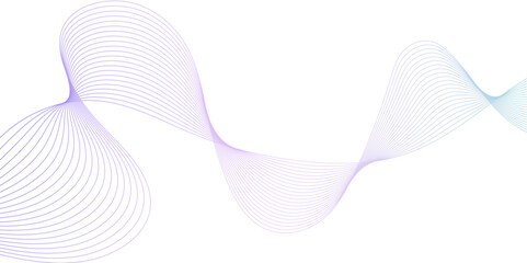 Undulate colorful Wave Swirl, frequency sound wave, twisted curve lines with blend effect. Pattern wavy line motion abstract background. Modern template abstract design flowing particles wave.