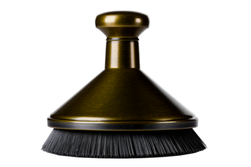 Unique brass kitchen brush with wide bristles for effective cleaning