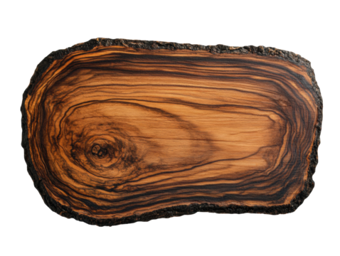 Natural wood slab with intricate grain patterns for home decor