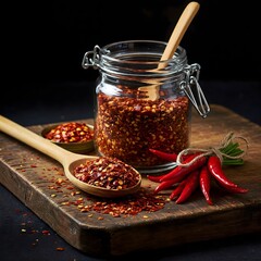 Red chilly pepper ,dried chilies stock photo