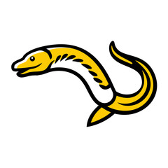 Creative details Moray Eel icon Vector Illustration