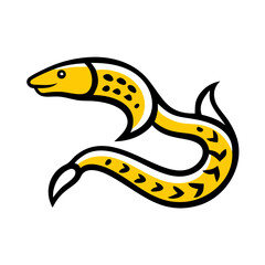 Fototapeta premium Creative details Moray Eel icon Vector Illustration