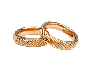Naklejka premium Elegant gold wedding rings symbolizing love and commitment