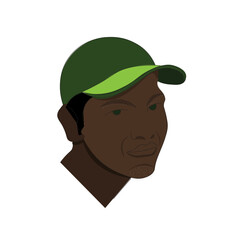 an illustrator a person with cap