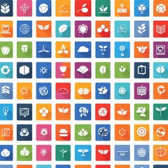 ecology and icons set