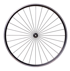 Aluminum bicycle rim on isolated background. 