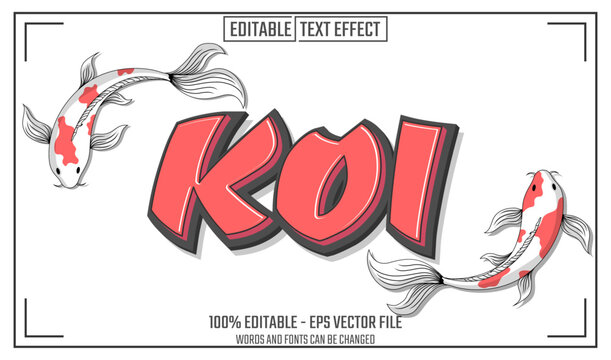 koi editable text effect