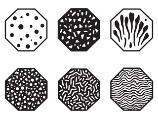 Elegant Line Drawing Representation of Vermiculite Material
