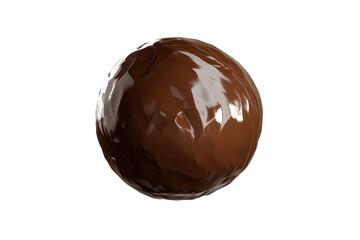 Isolated Chocolate Ball