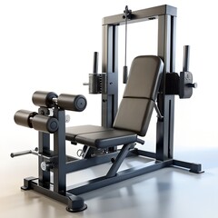 Obraz premium a leg extension machine in glossy black 