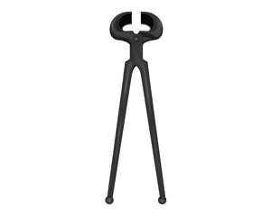 Vector design of a black parrot pliers which is usually used for pulling, clamping, cutting an object