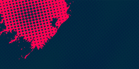 Dots halftone orange color pattern gradient texture with technology digital background. Dots pop art background ilustration.