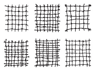Fototapeta premium Elegant Trellis Netting Design for Garden Structure Illustration