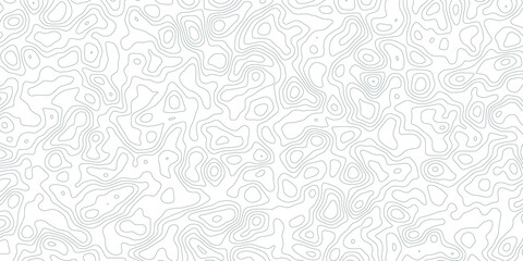 Abstract topography map contour line modern design with White background with topographic wavy pattern design. 