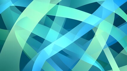 Obraz premium Abstract Teal and Green Swirls Background Image