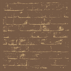 Fototapeta premium Faded monochrome brick wall backdrop