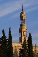 Fototapeta premium Mor Hobil and Mor Abrohom Monastery in Midyat, Mardin, Turkiye