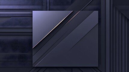 Obraz premium Abstract Dark Blue Geometric Background with Gold Accents