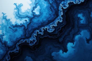 Papier peint photo Mesmerizing Ink in Water: Swirling Colors Create Dreamlike Patterns