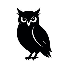 Great Horned Owl Side Profile Vector