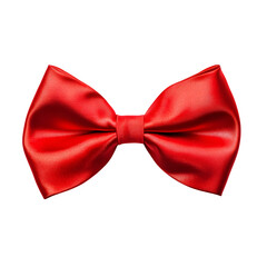 Red bowtie isolated on white background