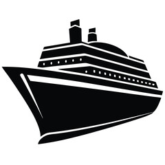Obraz premium Majestic Cruise Ship Icon of Luxury Ocean Travel