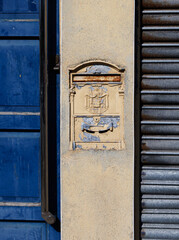 old metal post box 